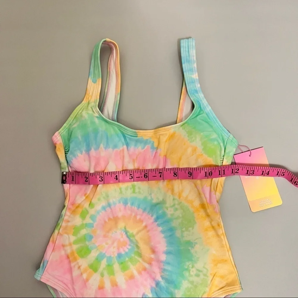 STONEY Clover Lane X Target Tie Dye Cheeky High Leg One Piece Swim Suit XXS - Picture 9 of 12
